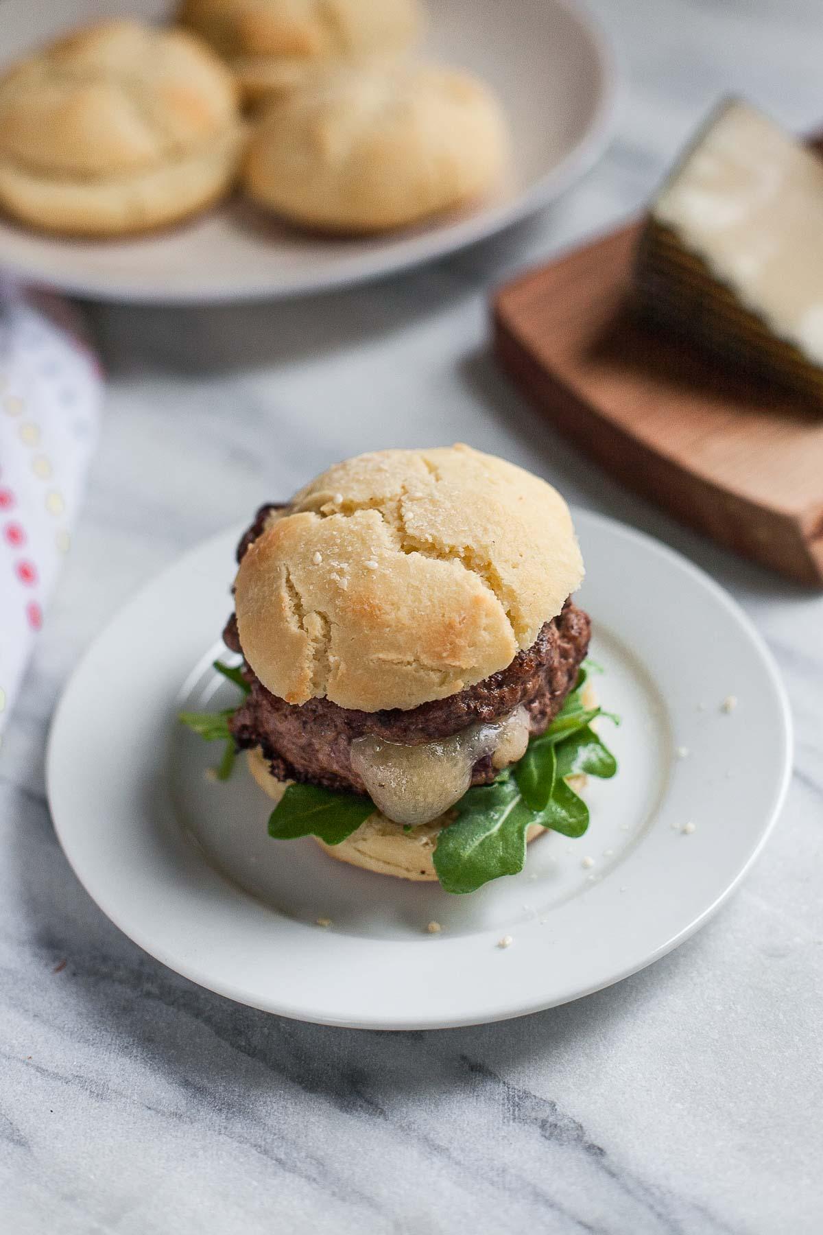 Stuffed Lamb Burgers + Paleo Burger Buns - A Calculated Whisk