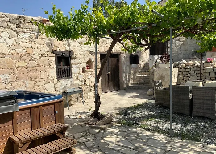 Boutique Georgios Retreat. Quaint Stone House. Villa Paphos